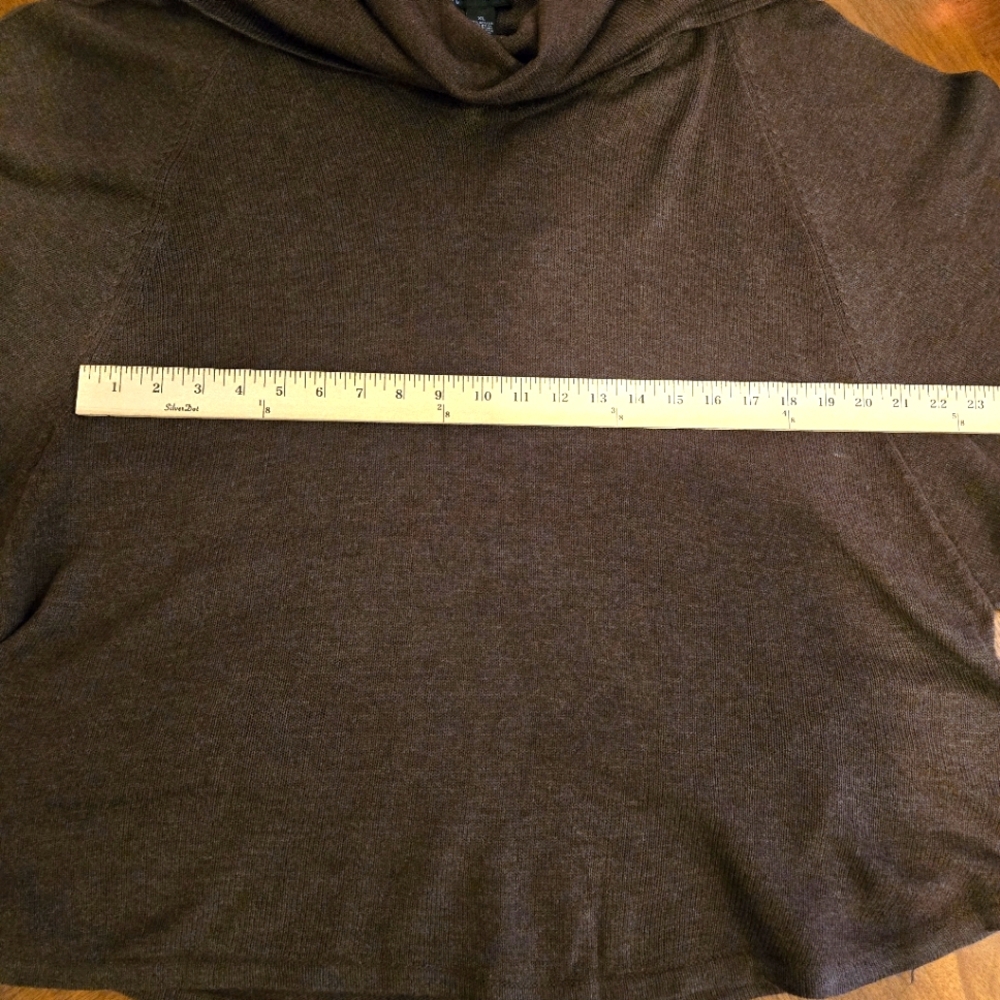 NWOTs, Inc. International Grey 3/4 Dolman Sleeve Cowl Neck Sweater Size XL - Picture 12 of 14